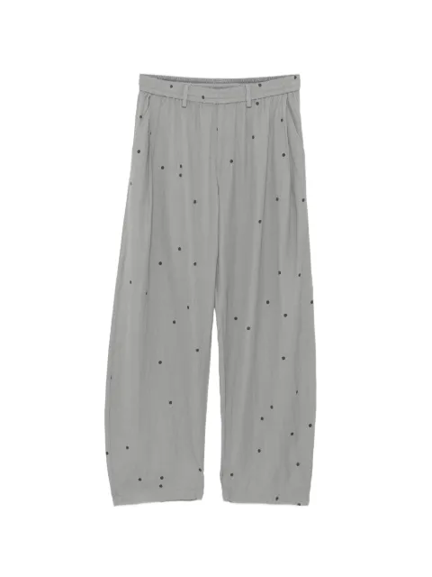 CROQUIS polka dot loose trousers Grey 9Q3E12720