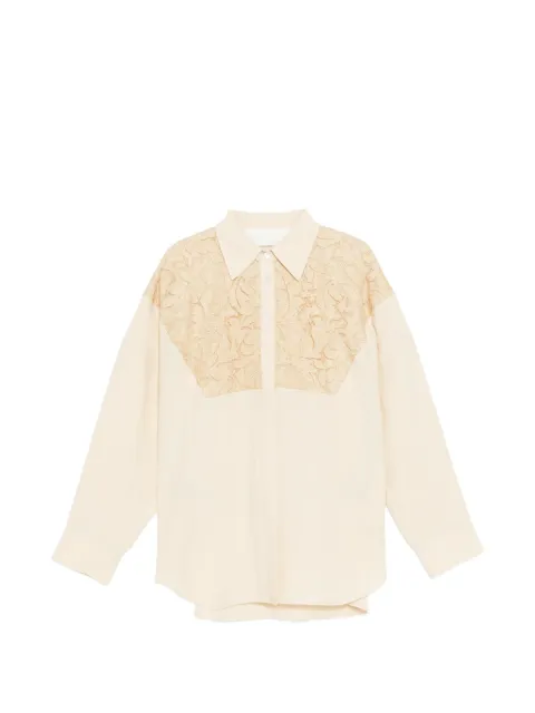 LESS patchwork shirt Neutrals 2Q3216560