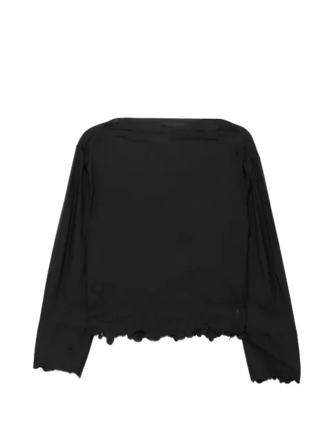 JNBY floral-embroidered blouse Black 5Q2214880