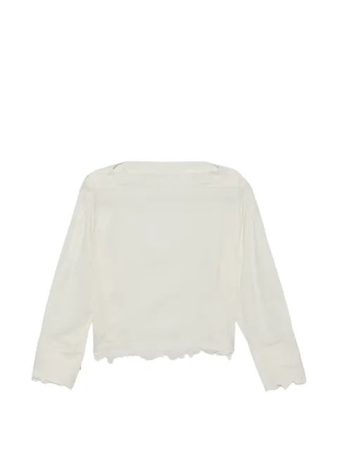 JNBY floral-embroidered blouse White 5Q2214880