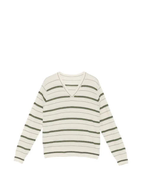 JNBY striped V-neck sweater Neutrals 5Q2311380