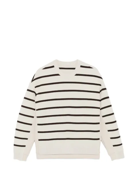CROQUIS striped crewneck jumper Neutrals 9Q2310250