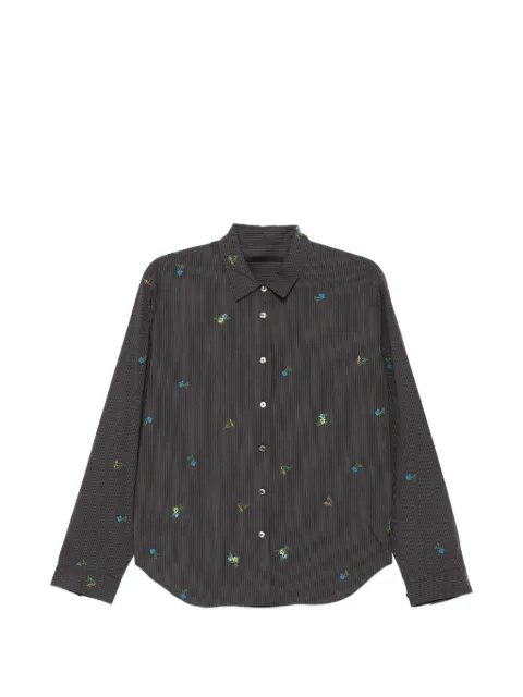 JNBY floral-embroidered cotton blouse Grey 5Q3211460