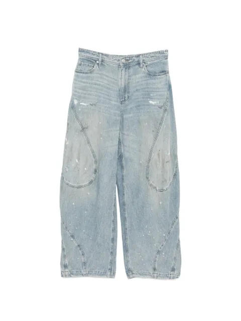 CROQUIS dirt-design tapered jeans Blue 9Q3E14010