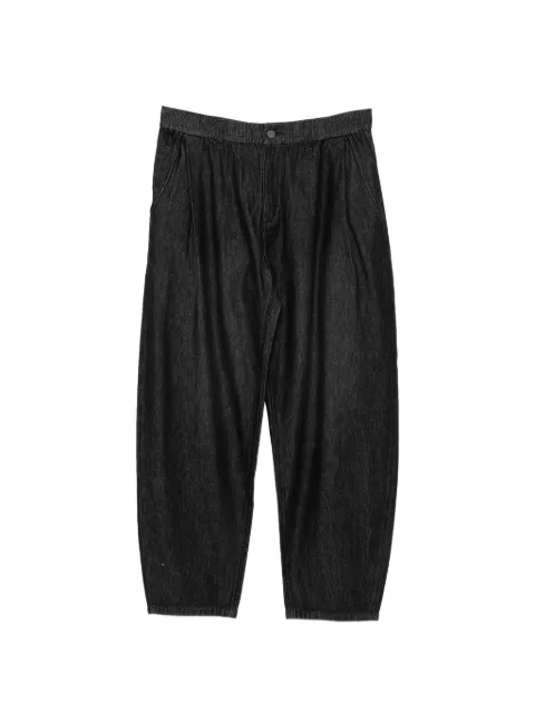CROQUIS pleated loose-fit jeans Black 9Q2E13770