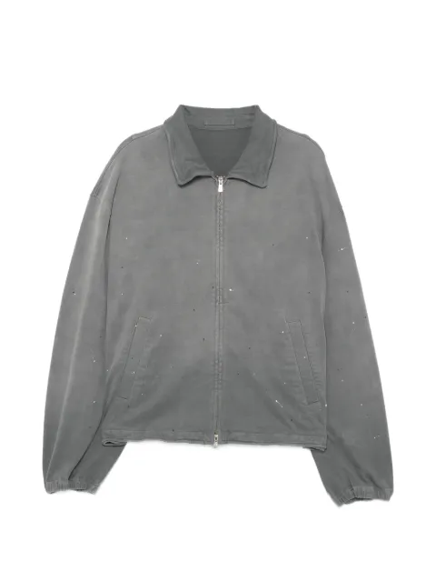 CROQUIS paint splatter zip-up jacket Grey 9Q3410230