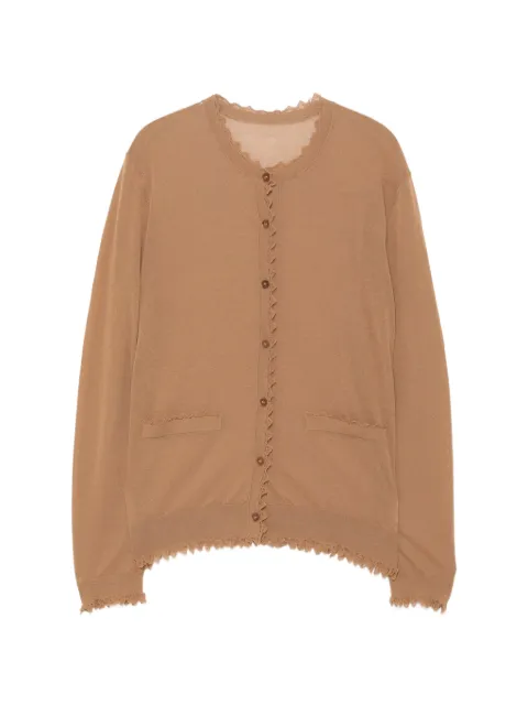 JNBY scalloped-hem cardigan Brown 5Q3312150