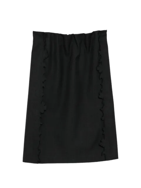 JNBY floral-embellished a-line skirt Grey 5Q2D14620