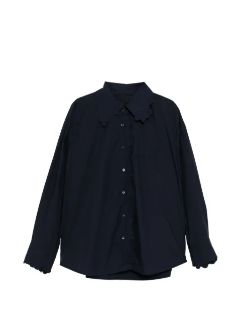 JNBY floral-embroidered shirt Blue 5Q2214910