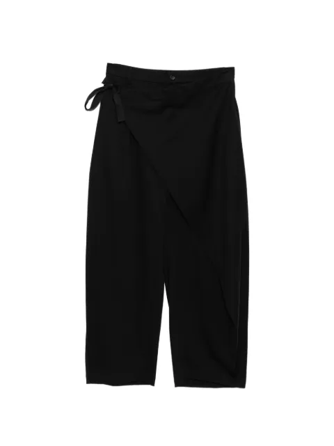 CROQUIS tapered drawstring trousers Black 9Q3E14240
