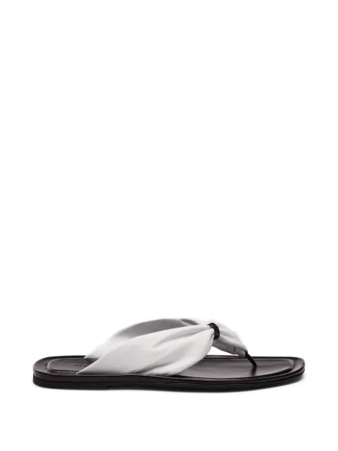 LouLou de Saison nappa-leather knot sandals White AGORA