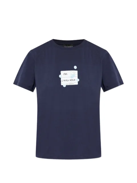 Emporio Armani printed T-shirt Blue EW003593AF12597