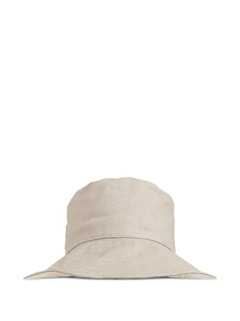 Emporio Armani logo-plaque sun hat Neutrals EW004034AF23565