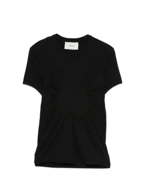 Coperni gathered-detail T-shirt Black COPJS198F5012