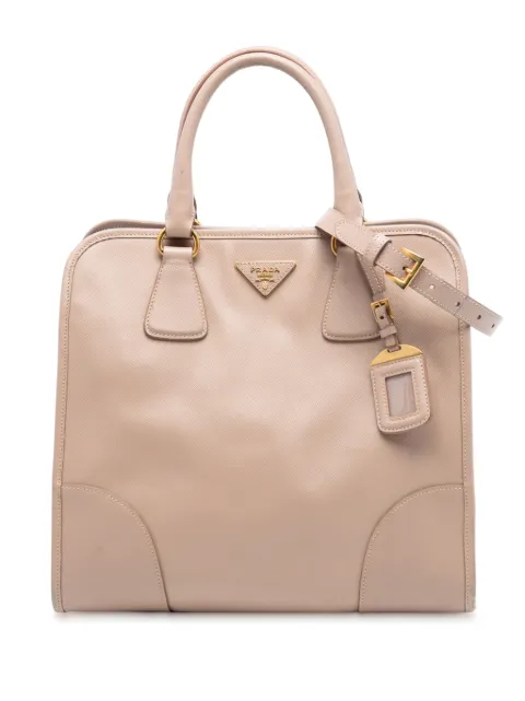 Prada Pre-Owned 2000-2025 Saffiano Lux Shopping Tote satchel Pink P4JAF4E1Q1EPOQ0J