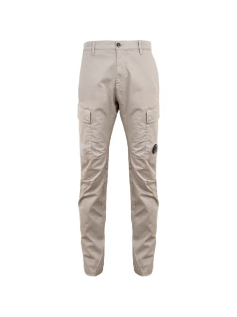 C.P. Company logo-detail cargo pants Neutrals 20CMPA134A005694G904