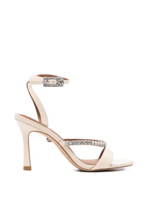 Kurt Geiger London crystal-embellished buckle-fastening sandals Neutrals 5393742309