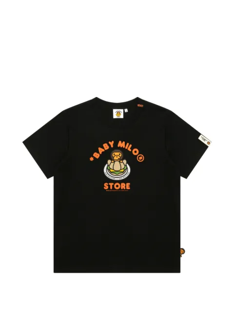 *BABY MILO® STORE BY *A BATHING APE® graphic-print T-shirt Black 0TE0451XXQ