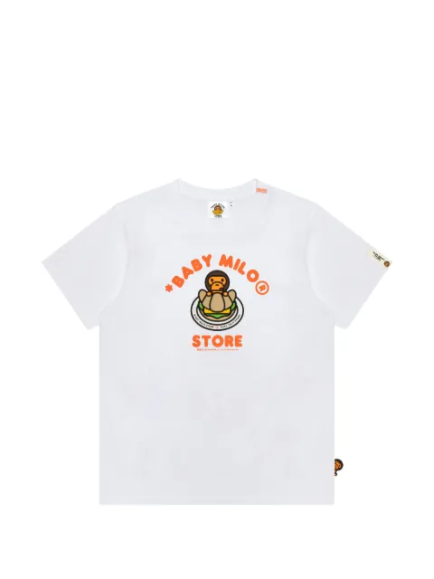 *BABY MILO® STORE BY *A BATHING APE® graphic-print T-shirt White 0TE0451XXQ