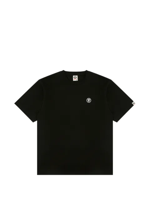 AAPE BY *A BATHING APE® logo-appliqué T-shirt Black ATE1808XXQ