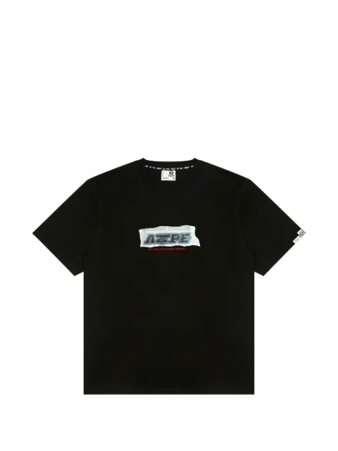 AAPE BY *A BATHING APE® graphic crew-neck T-shirt Black ATE1872XXQ