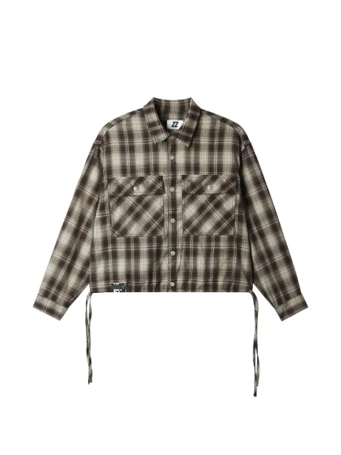 izzue plaid pocket shirt Brown IZXSTW00805X