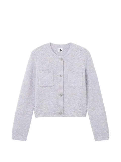 b+ab crew-neck cardigan Purple 6S302AS