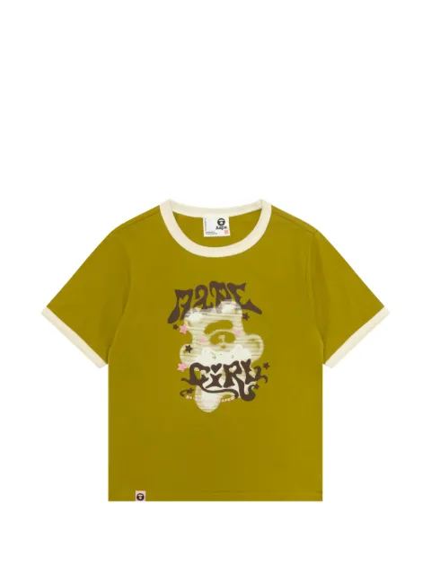 AAPE BY *A BATHING APE® printed T-shirt Green ATE1915XXQ