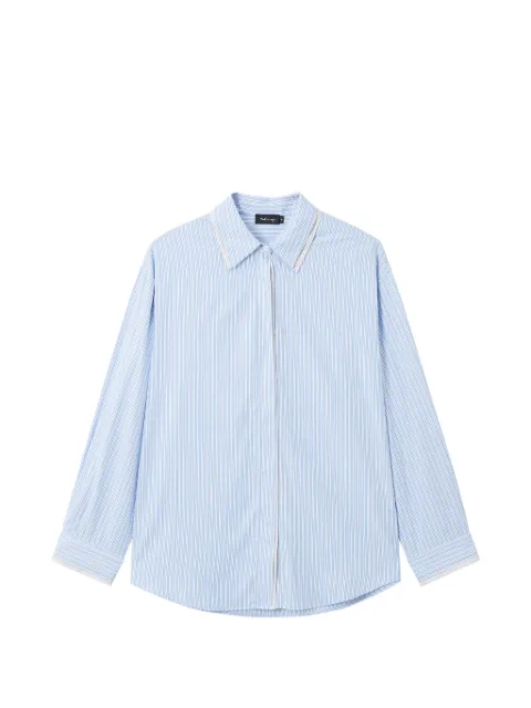 tout a coup striped long-sleeve shirt Blue M103AR6