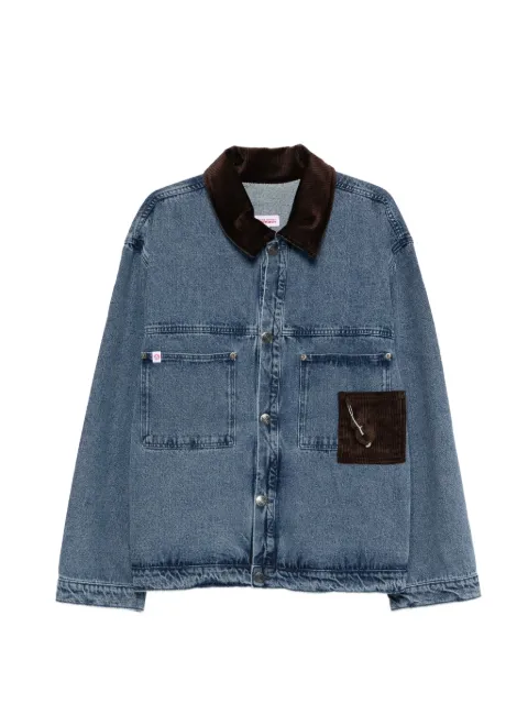 Charles Jeffrey Loverboy Denim jacket with corduroy collar Blue 62010501