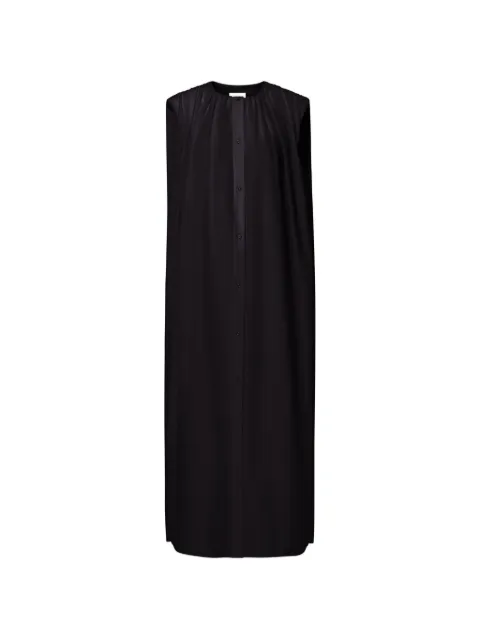 LouLou de Saison button-fastening midi dress Black CORA