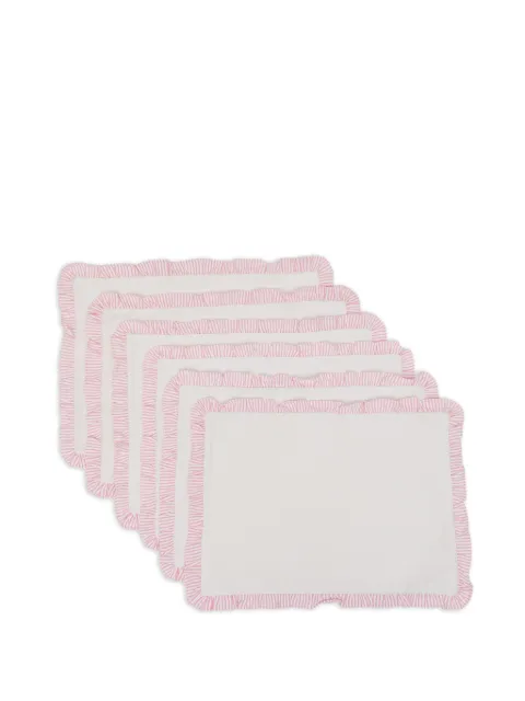 Bambah ruffled placemat White BMBH074