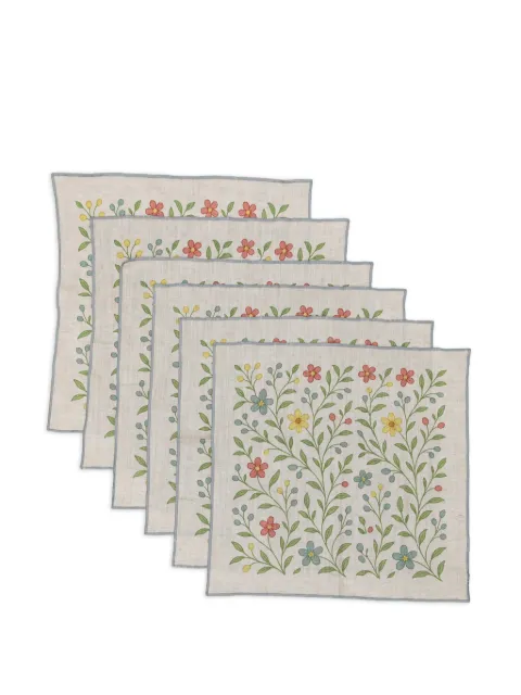 Bambah Botanical napkins (set of six) Neutrals BMBH205