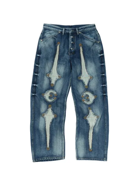 THUG CLUB wide-leg jeans Blue TC25PT2101
