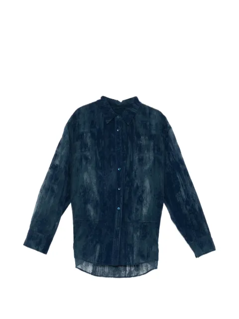 JNBY oversized see-through shirt Blue 5Q2212570