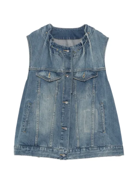 JNBY cotton denim vest Blue 5Q3512990
