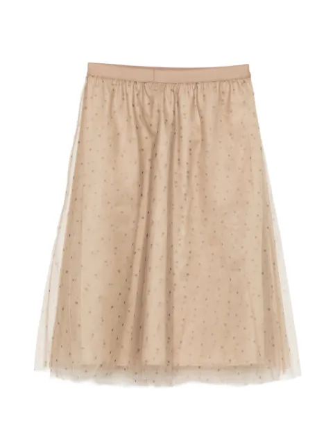 JNBY polka-dot midi skirt Neutrals 5Q3D12270