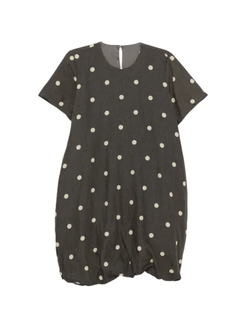 JNBY polka-dot mini dress Brown 5Q3G13920