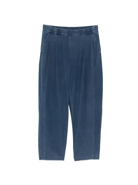 CROQUIS tapered drawstring knit trousers Blue 9Q3E11990