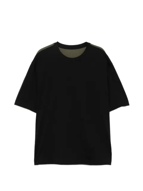 CROQUIS two-tone panelled T-shirt Black 9Q3112000