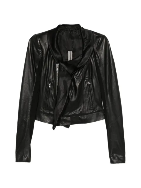 Rick Owens zip draped jacket Black RP01F6706LBYN
