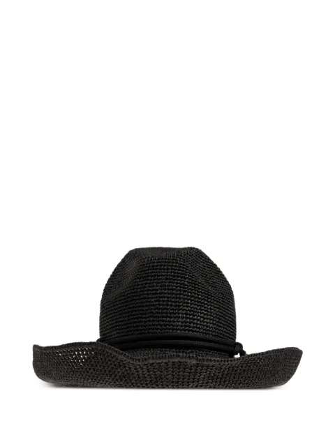Emporio Armani natural cord sun hat Black EW004553AF25339
