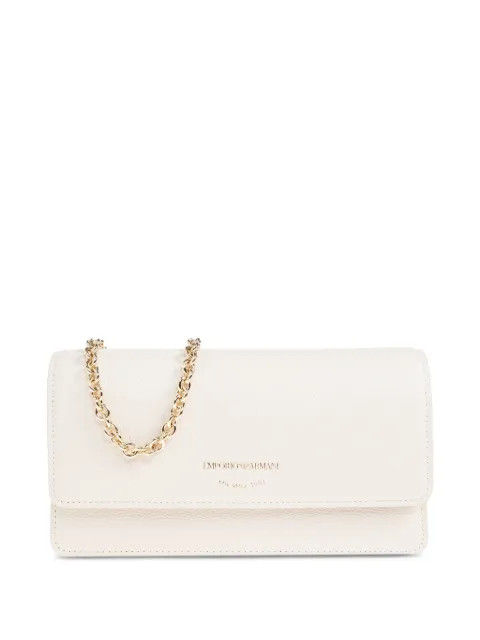 Emporio Armani chain leather clutch bag Neutrals EW003036AF19568