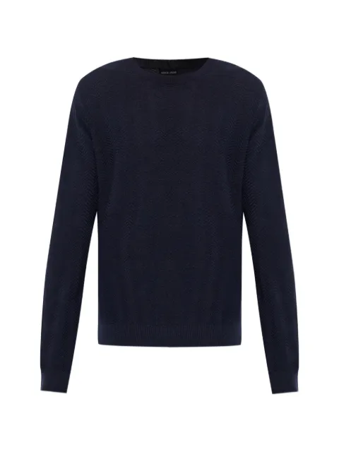 Giorgio Armani long-sleeve sweater Blue GM003131AF24705