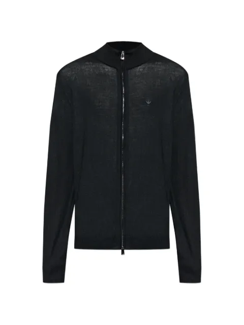 Emporio Armani high-neck zipped cardigan Black EM004379AF23421