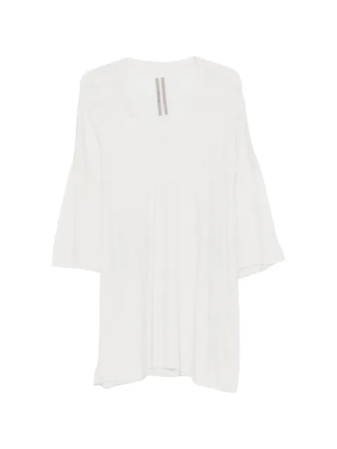 Rick Owens V Tommy V-neck short-sleeve T-shirt White RR01F2279UC