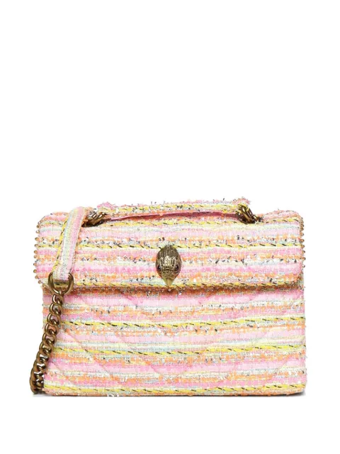 Kurt Geiger London Kensington tweed shoulder bag Pink 2062657609