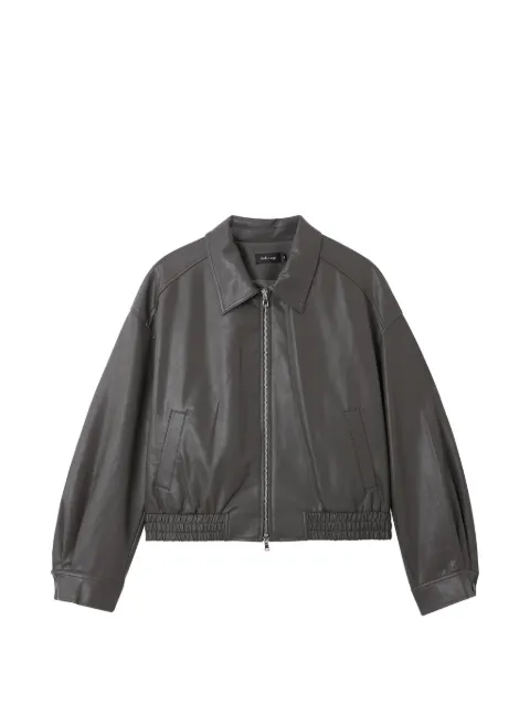 tout a coup collared zip-up bomber jacket Grey M101AR6