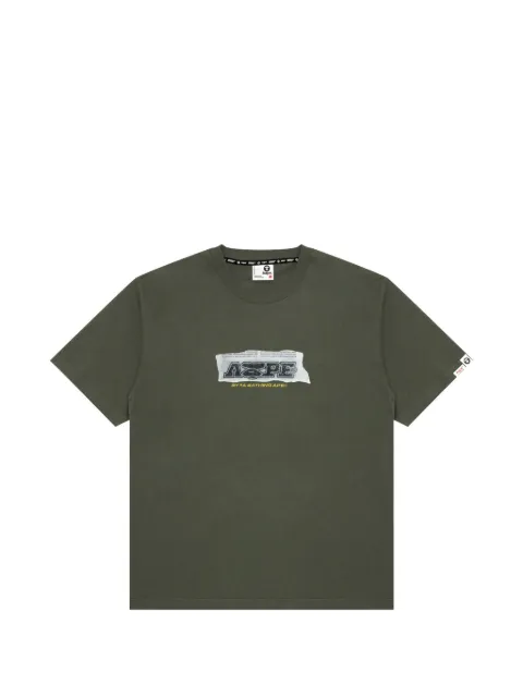 AAPE BY *A BATHING APE® printed T-shirt Green ATE1872XXQ