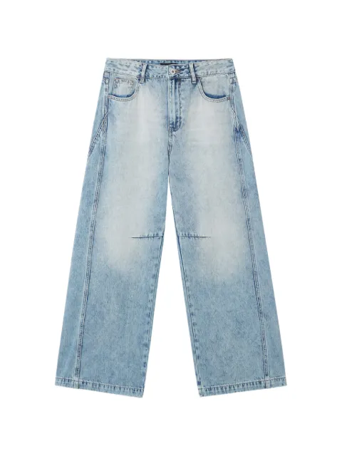 tout a coup washed-effect wide-leg jeans Blue M104AR6